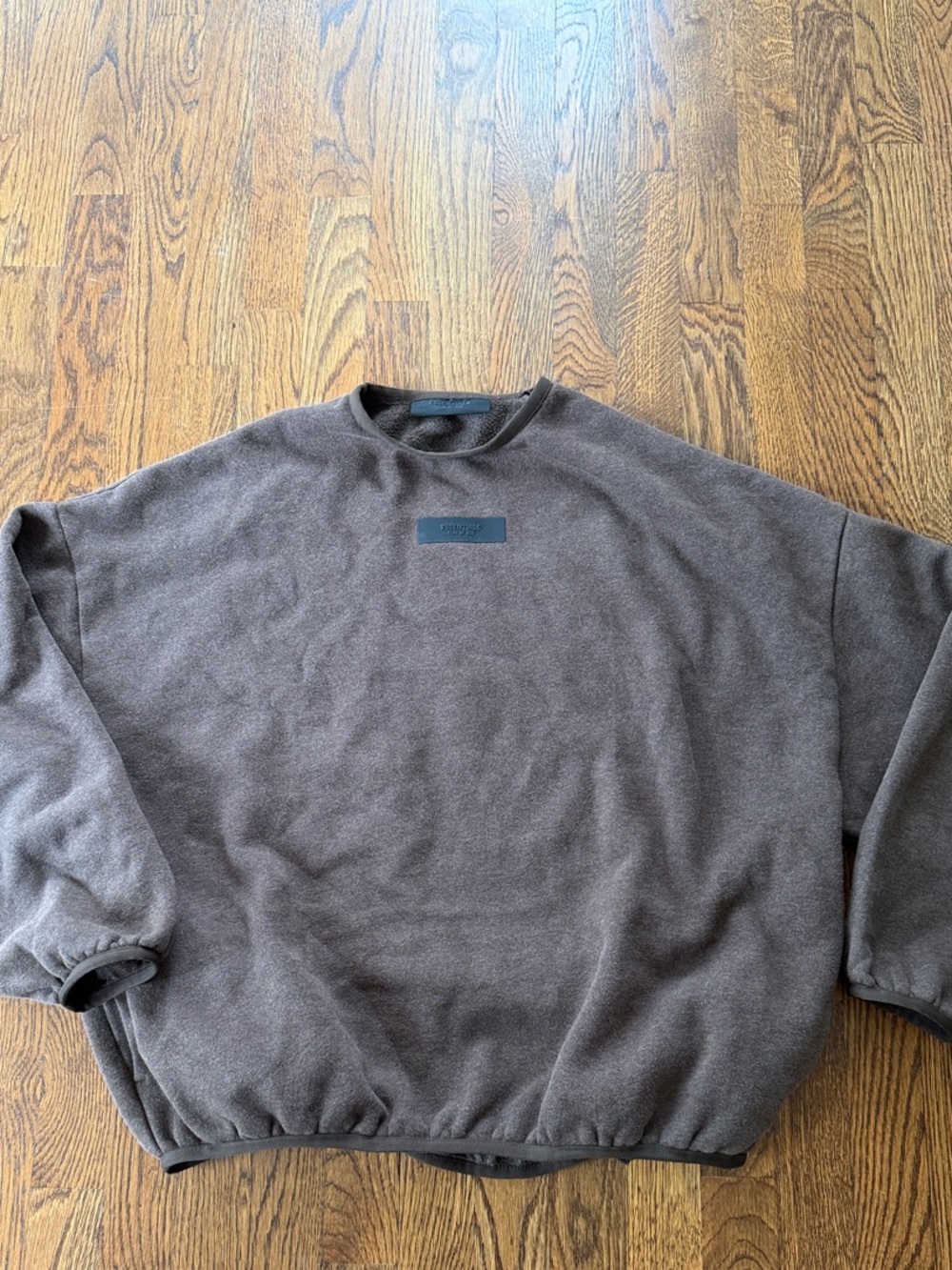 Fear of God Essentisls Brown Crewneck Fleece Sweatshirt